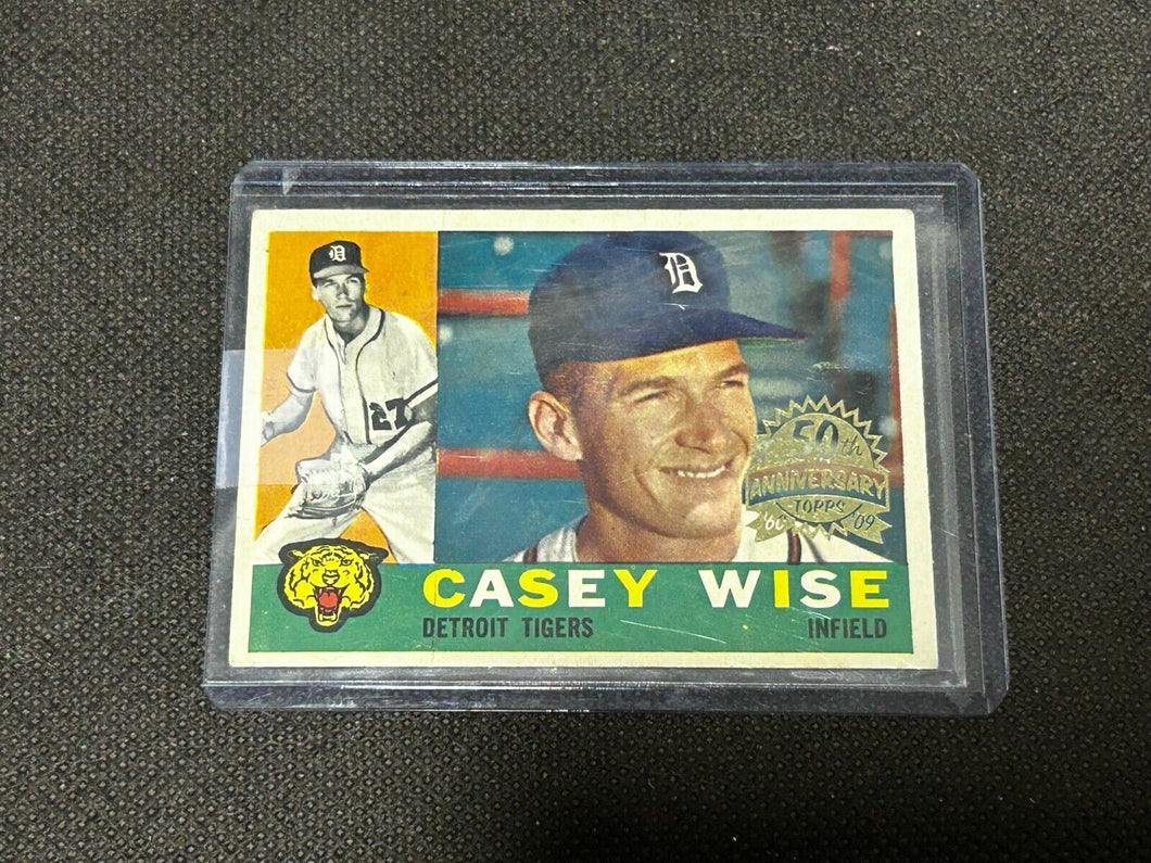 2009 Topps Heritage 50th Anniversary 1960 Buybacks #342 Casey Wise  Brown Back