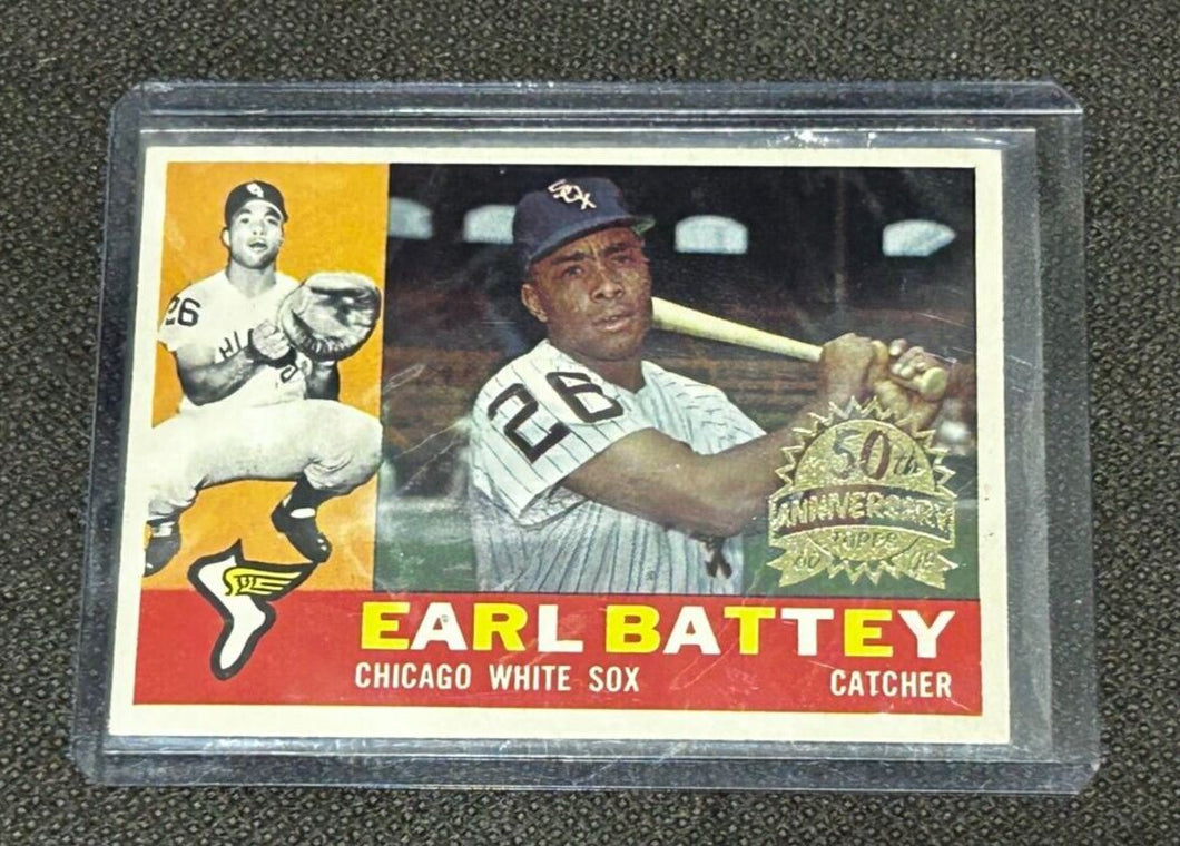 2009 Topps Heritage 50th Anniversary 1960 Buybacks  #328 Earl Battey  Brown Back