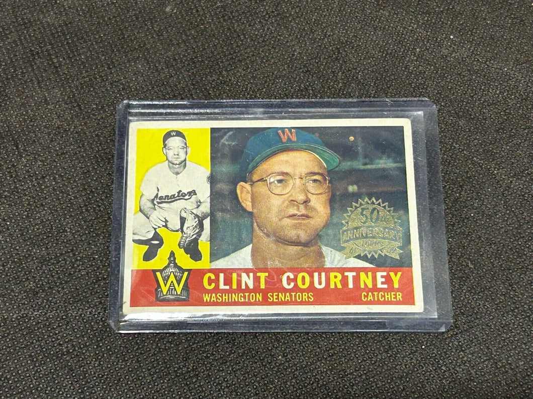 2009 Topps Heritage 50th Anniversary 1960  Buyback#344 Clint Courtney Brown Back