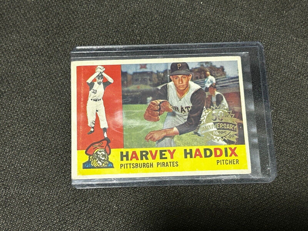2009 Topps Heritage 50th Anniversary 1960 Buybacks#340 Harvey Haddix  Brown Back