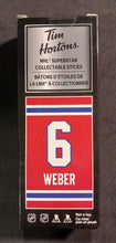 Load image into Gallery viewer, 2020 Tim Hortons NHL Superstar Collectable Sticks Weber #6 Sealed
