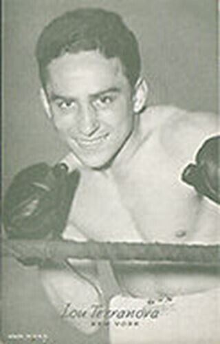 Vintage 1940’s Boxing Exhibit Card-Lou Terranova-EX-NRM+
