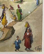 Load image into Gallery viewer, Framed &amp; Signed Watercolour - Seaside, Beach Side Scene
