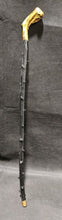 Load image into Gallery viewer, Wooden Cane / Walking Stick - Unique Design / Painting - Brass Tip - 34&quot;
