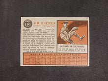 Load image into Gallery viewer, 2011 Topps Heritage 50th Anniversary 1962 Buybacks #191 Jim Brewer Brown Back B
