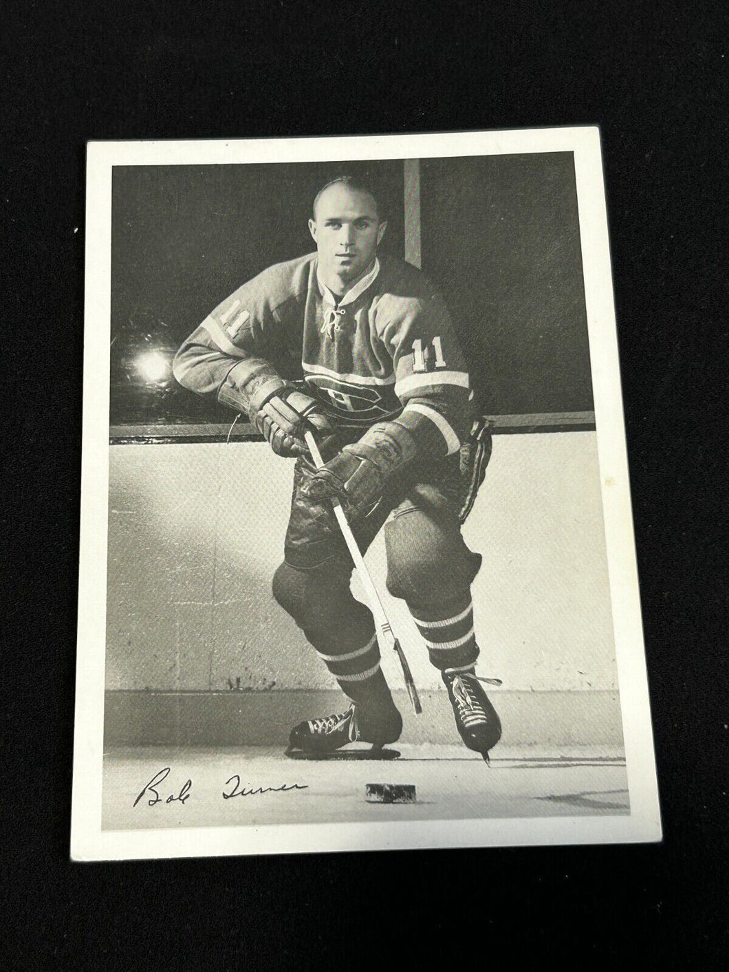 1960-61 York Peanut NHL Bob Turner Habs Montreal