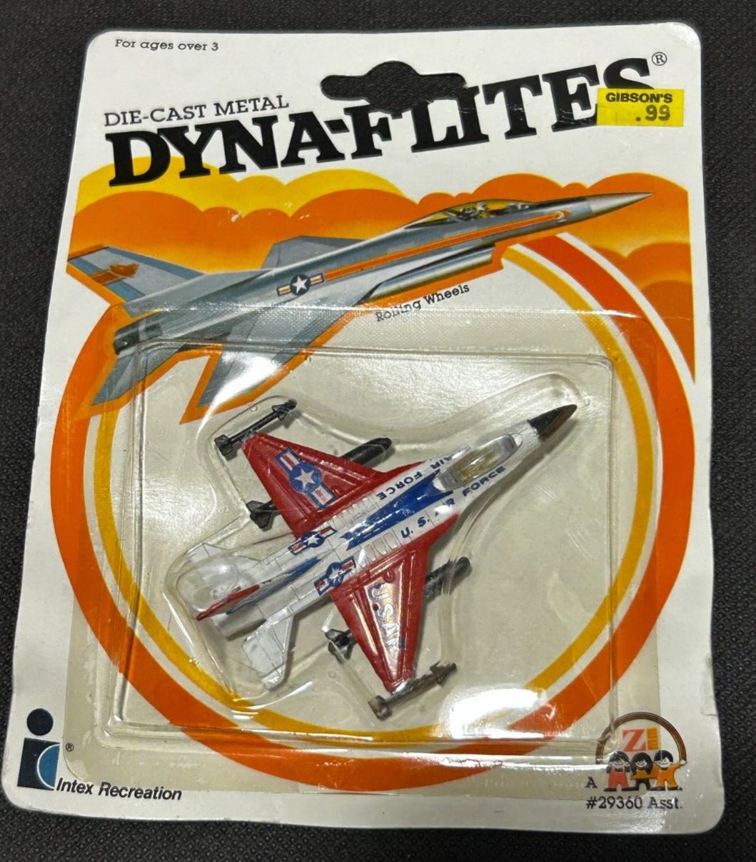 1982 Zee Toys Die Cast Metal Dynaflites Rolling Jet Series