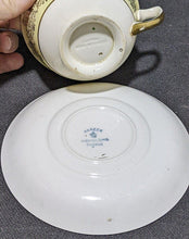 Load image into Gallery viewer, Vintage Johnson Bros Pareek Yellow &amp; Green Teacup &amp; Saucer Set
