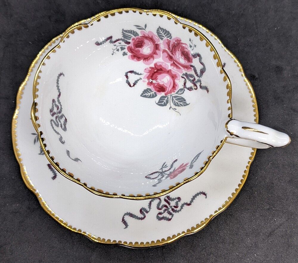 ROYAL STAFFORD Bone China Tea Cup & Saucer -- Cameo Rose