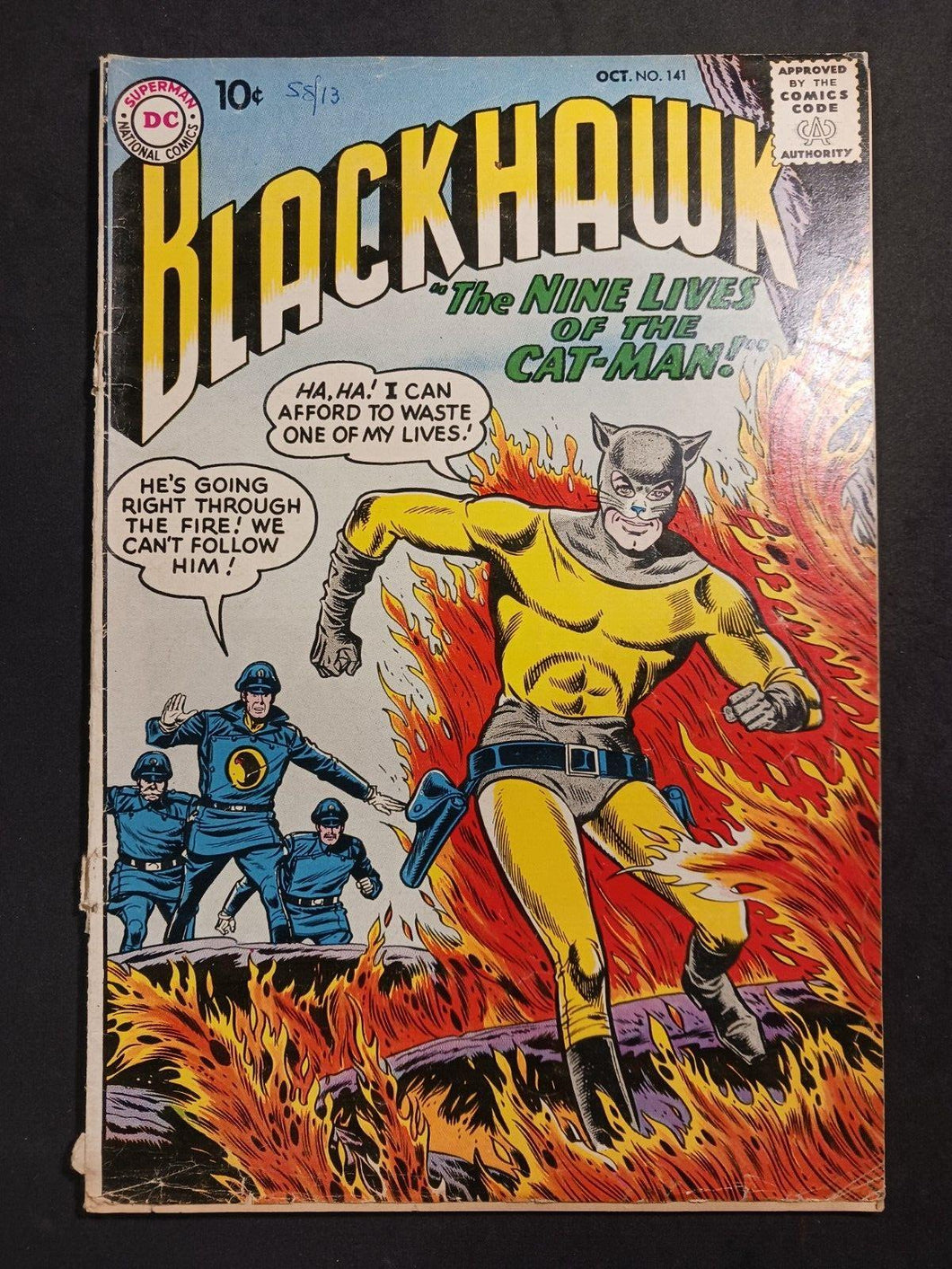 1959 BlackHawk #141 DC Comics Cat-Man, G+ 2.5