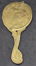 Load image into Gallery viewer, Early 1900&#39;s France Art Nouveau Brass Hand Mirror
