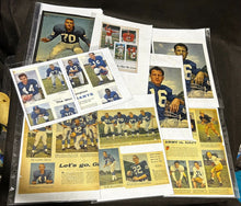 Load image into Gallery viewer, Vintage Football Newspaper Scrap Collection of 17 pages, EX
