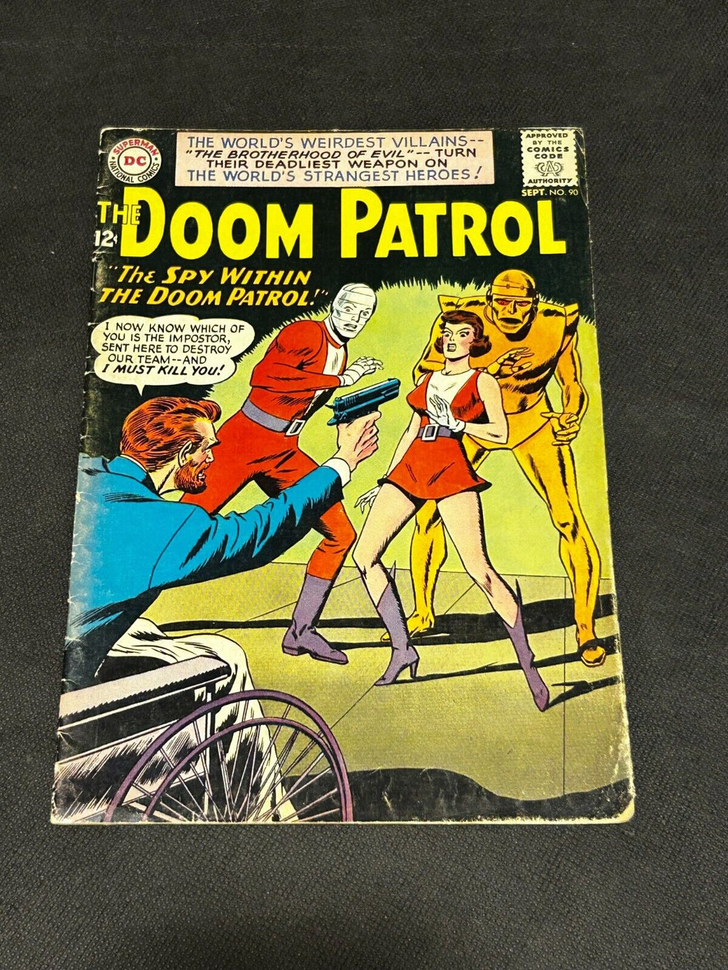 1964 DC comics Doom Patrol #90, VG-F condition