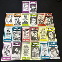 Load image into Gallery viewer, Vintage 1050 Chum30 Music Charts lot of 10 (D)
