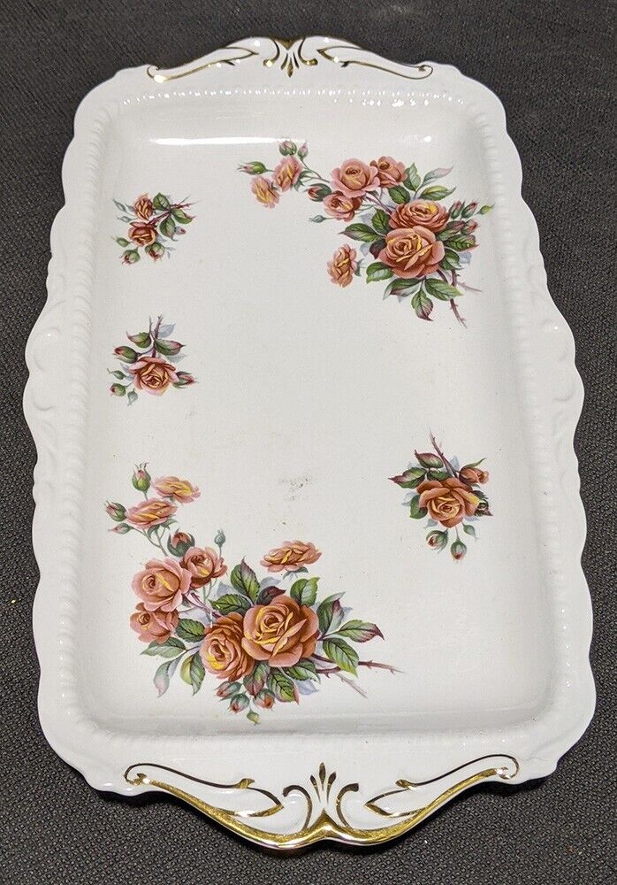 Royal Albert Fine Bone China Sandwich Tray - Centennial Rose Pattern