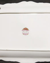 Load image into Gallery viewer, Royal Albert Fine Bone China Sandwich Tray - Centennial Rose Pattern
