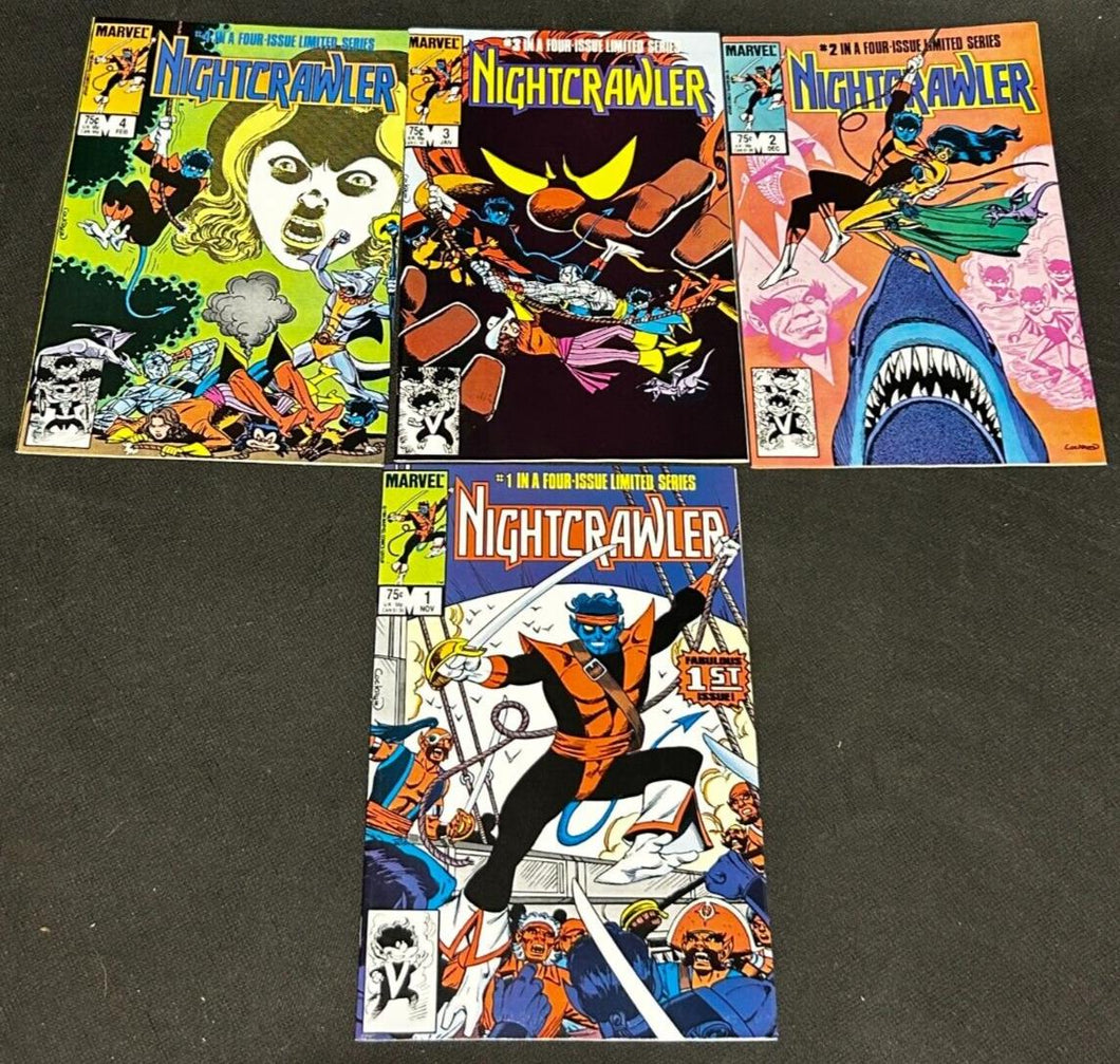 1995 Marvel Comics NightCrawler Issue 1,2,3,4, EX+