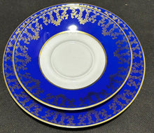 Load image into Gallery viewer, Vintage Kertel Jacob Gold+Blue Germany Trio Cup and Saucer
