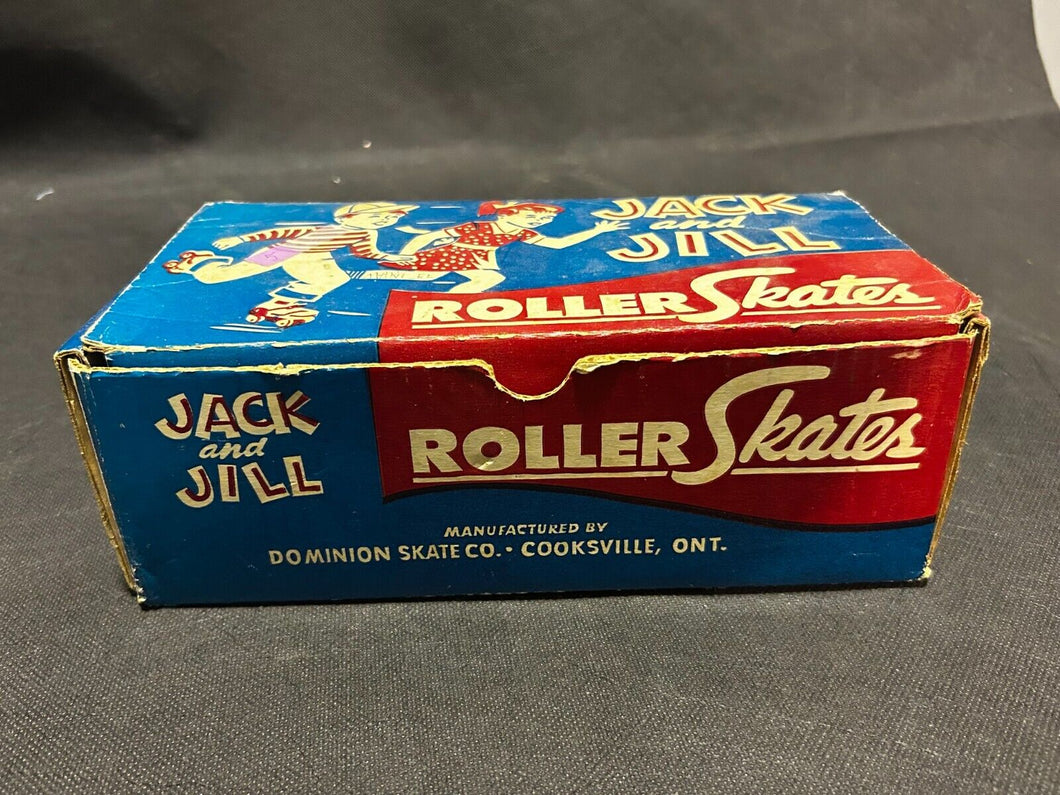 Vintage Jack and Jill Steel Wheel Roller Skates- made in Canada by Dominion (A)