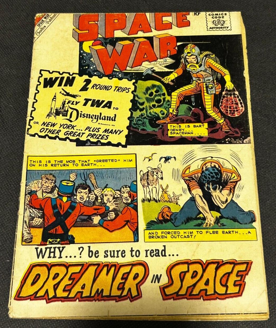 1960 Charlton Comics Space War #4, VG RARE