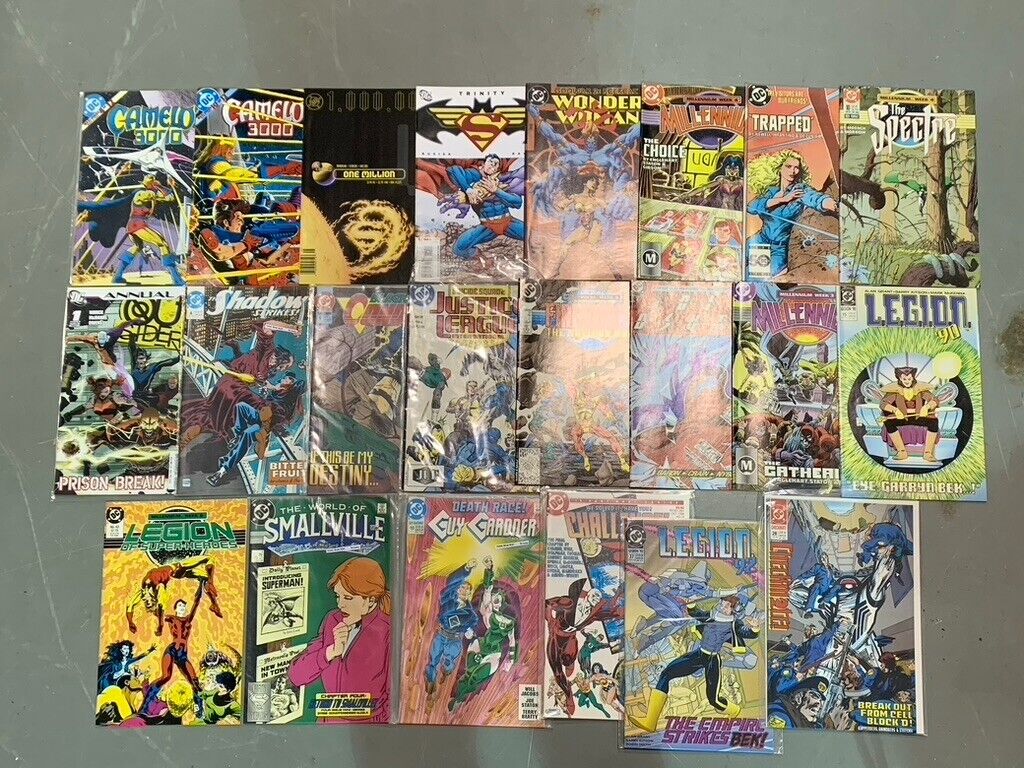 Lot of 22 - DC Comic Books (Camelot 3000, Wonder Woman, Justice League, LEGION)