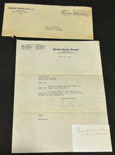 Load image into Gallery viewer, March 22nd 1947 Signed Autograph Letter of George A. Wilson Senator of Iowa, EX

