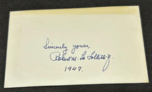 Load image into Gallery viewer, Cutout SIGNED by Robert M. LaFollette Jr Senator of Wisconsin, EX
