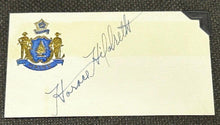 Load image into Gallery viewer, Signed Autograph Card of Horage Hildreth Senator of Maine, EX
