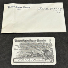 Load image into Gallery viewer, 1949 Autograph of Matthew M. Neely Senator of West Virginia, EX
