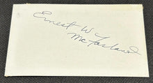 Load image into Gallery viewer, Signed Autograph Card of Ernest William McFarland Senator of Arizona, EX
