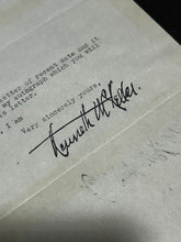 Load image into Gallery viewer, April 17th 1947 Autograph Letter of Kenneth McKellar Senator of Tennessee, EX
