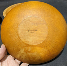 Load image into Gallery viewer, 4 x Individual Wooden Salad Bowls By Baribo-Maid, Canada
