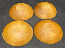 Load image into Gallery viewer, 4 x Individual Wooden Salad Bowls By Baribo-Maid, Canada
