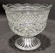 Load image into Gallery viewer, Vintage Pressed Glass Pedestal Compote / Centerpiece Bowl
