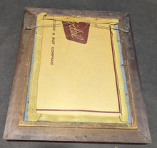 Load image into Gallery viewer, Vintage Framed Needlepoint - Red Roses on Blue
