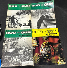 Load image into Gallery viewer, 1971-72 Rod &amp; Gun in Canada lot of 4 magazines
