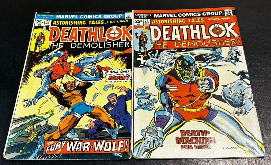 1974 Marvel Comics Deathlok #26, #27,