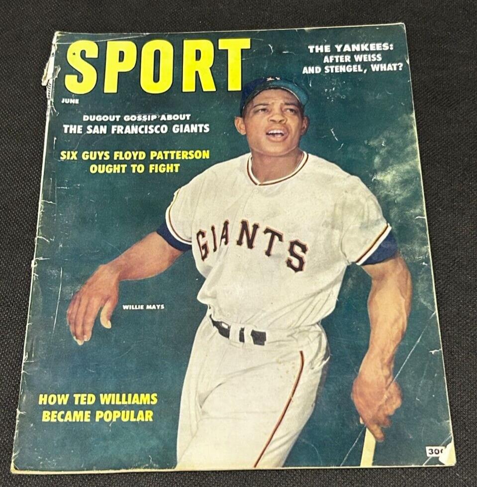 1958 June Sport Magazine Willie Mays Vol 25 No.6