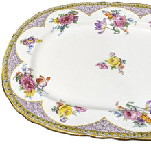 Load image into Gallery viewer, AYNSLEY Bone China Small Oval Serving Platter - 11 1/2&quot; - York Pattern
