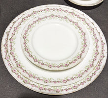 Load image into Gallery viewer, 2 Vintage Limoges Haviland 5 Pc. Place Settings - Small Rose Border
