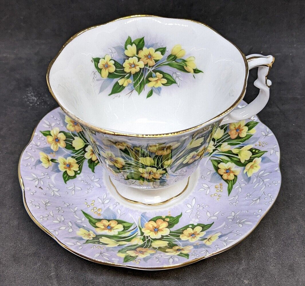 Vintage ROYAL ALBERT Bone China Tea Cup & Saucer - Adelphi - As Is