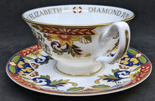 Load image into Gallery viewer, ROYAL WORCESTER Bone China Diamond Jubilee Tea Cup &amp; Saucer - In Box
