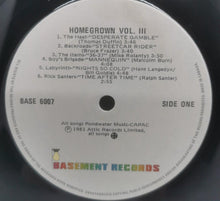 Load image into Gallery viewer, Q107 Homegrown Volume 3 by Various (1981, 12&quot; Vinyl Record) Excellent
