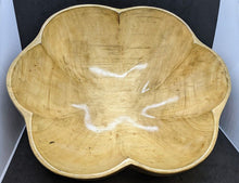 Load image into Gallery viewer, Vintage Scalloped Wooden Serving Bowl - As Shown
