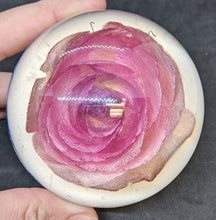 Load image into Gallery viewer, 4 Assorted Floral / Insect Paperweights Red, Yellow &amp; Peach Roses
