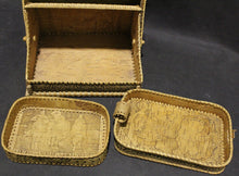 Load image into Gallery viewer, A 3-Piece Russian Birch Bark Bread Box Set
