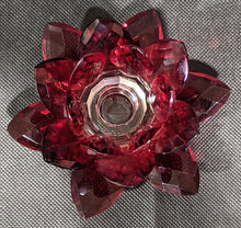 Load image into Gallery viewer, 3D Flower Shaped Candle Holders - 3 Clear, 1 Red
