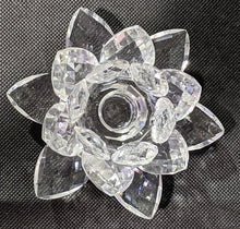 Load image into Gallery viewer, 3D Flower Shaped Candle Holders - 3 Clear, 1 Red
