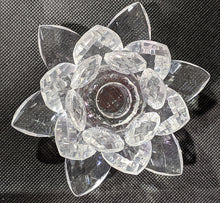 Load image into Gallery viewer, 3D Flower Shaped Candle Holders - 3 Clear, 1 Red
