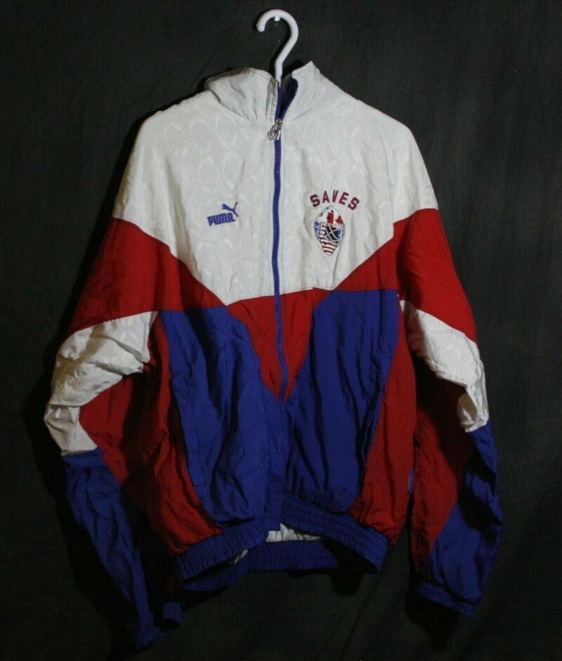 Vintage Puma Tracksuit – Saves Goaltending International – L